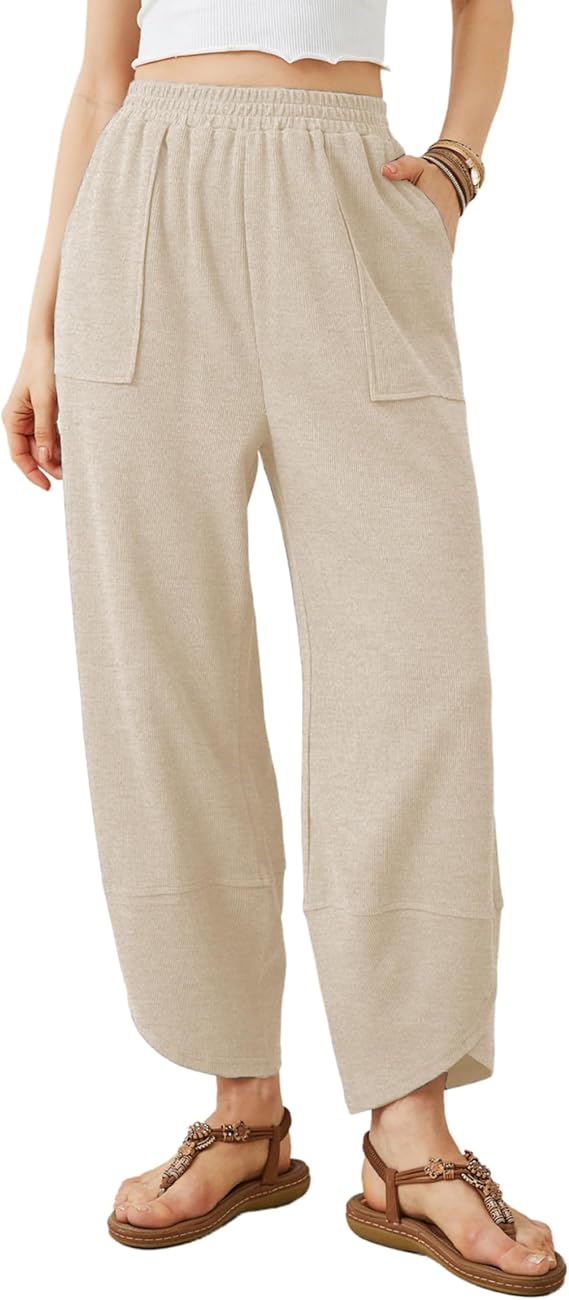 Womens Baggy Wide Leg Pants