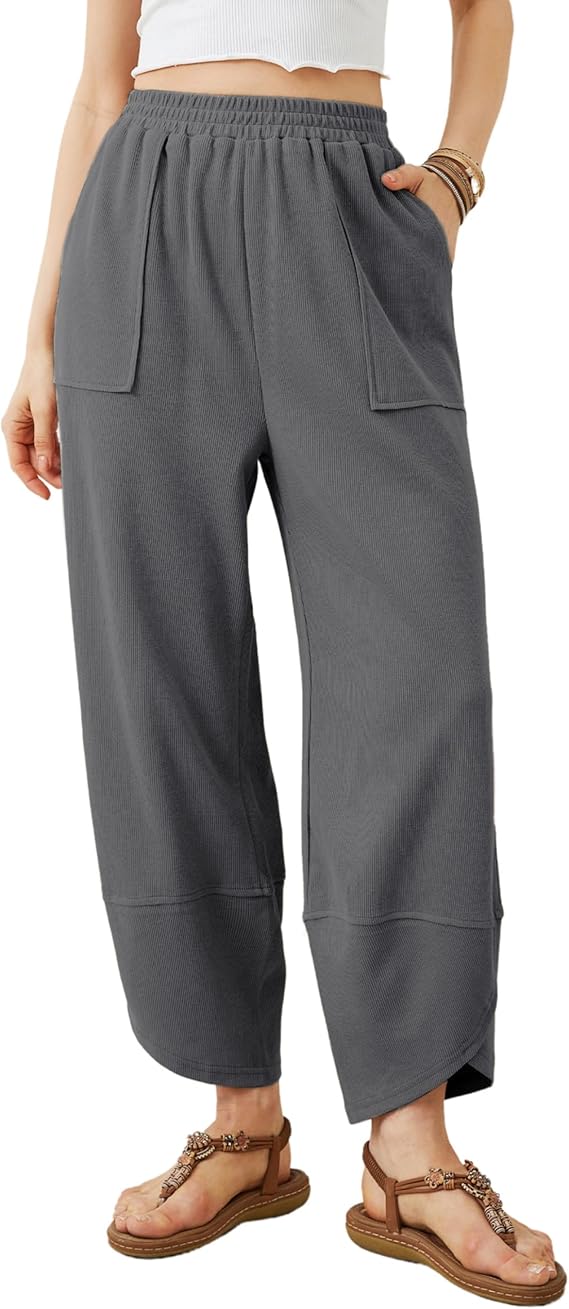 Womens Baggy Wide Leg Pants