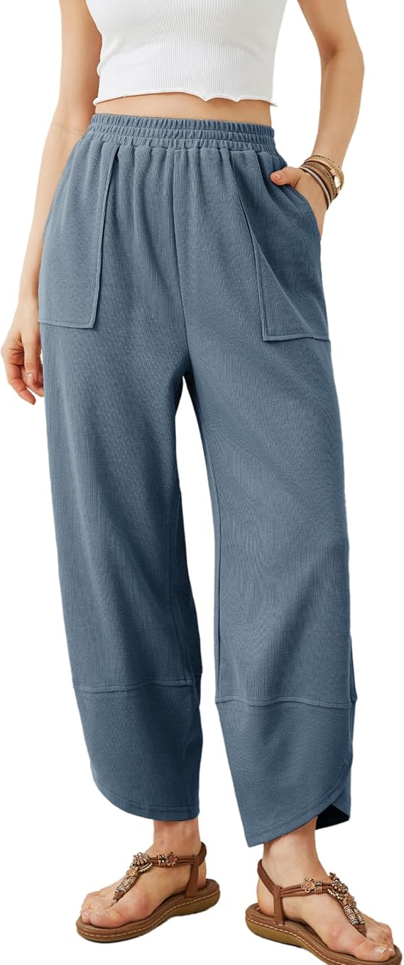 Womens Baggy Wide Leg Pants