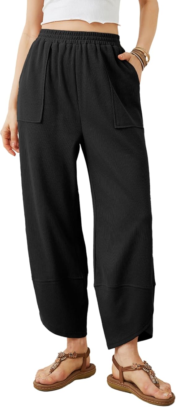 Womens Baggy Wide Leg Pants