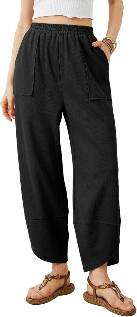 Womens Baggy Wide Leg Pants